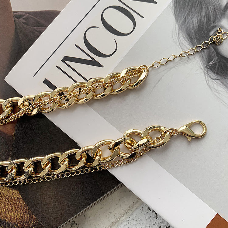 Chain hip hop necklace short clavicle chain women