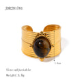 Tigers Eye Ring Niche High-End Hand Accessory In Titanium Steel That Wont Fade