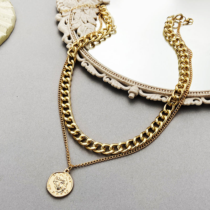 Chain hip hop necklace short clavicle chain women