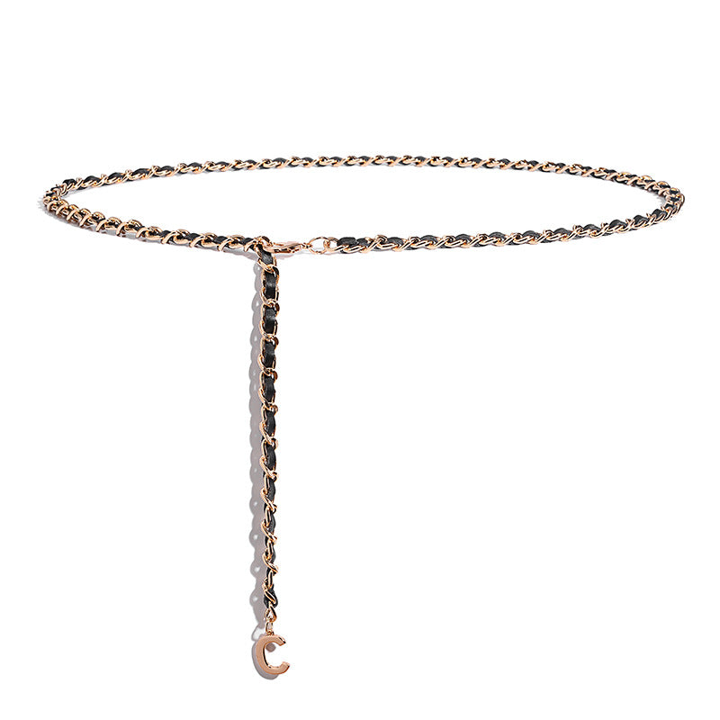 Fashion Chain Small Fragrant Wind Waist Chain Women Dress Sweater Chain