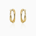 French Retro Easy Matching Commuter Frosted Texture Round Ring Earrings