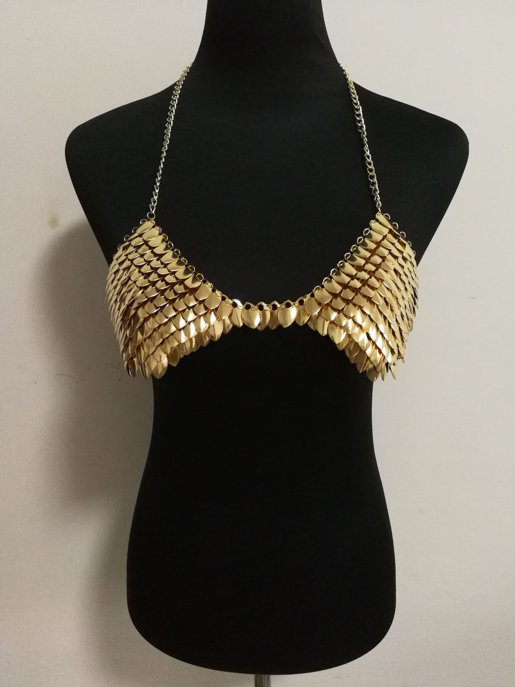European And American Body Complex Alloy Chest Chain Women