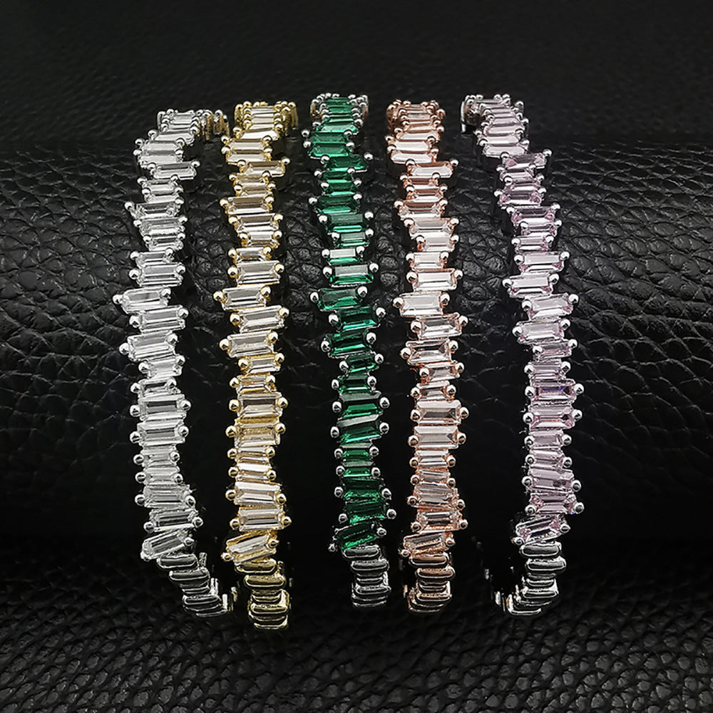 Zircon Women's Simple And Stylish Personality Bracelet