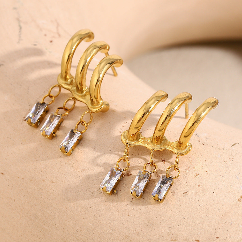 Ins Fashion Unique Design Exaggerated Earrings